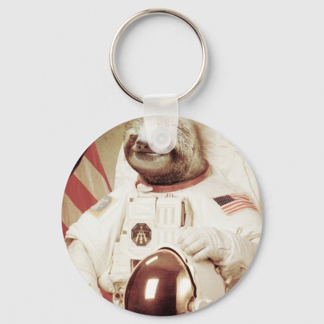 Astronaut Sloth Keychain (Front)