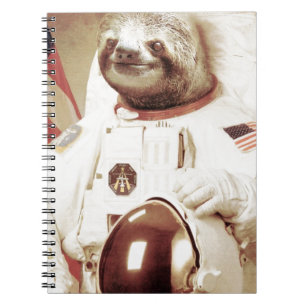 Astronaut Sloth Notebook