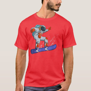 Astronaut Snowboarding In Space T-Shirt