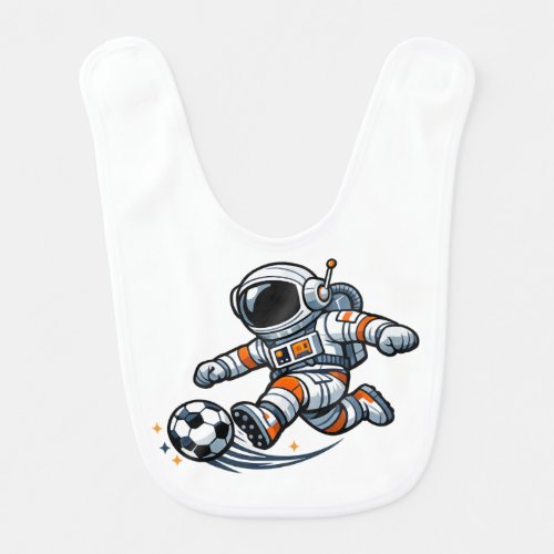 Astronaut Soccer Baby Bib