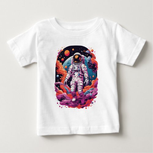 Astronaut space adventure design baby T_Shirt