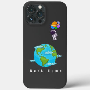Astronaut Space Art -Floating with Balloons iPhone 13 Pro Max Case