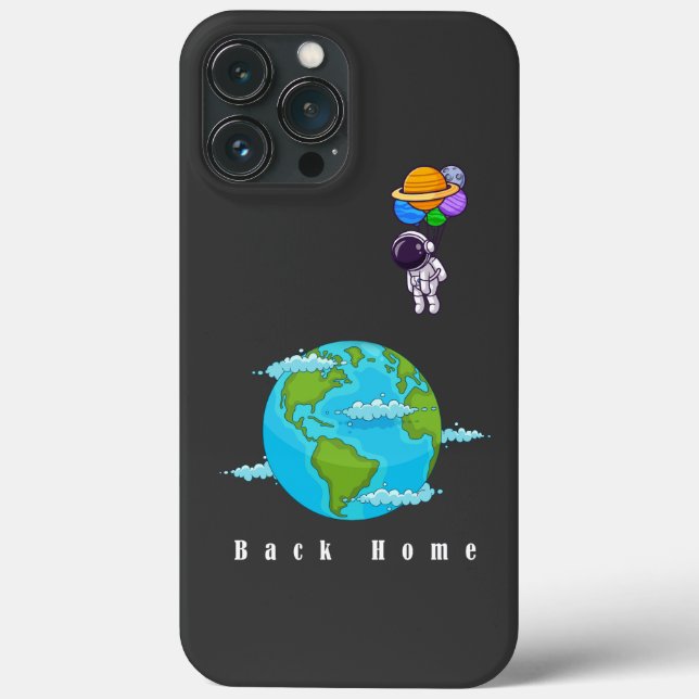 Astronaut Space Art -Floating with Balloons Case-Mate iPhone Case (Back)