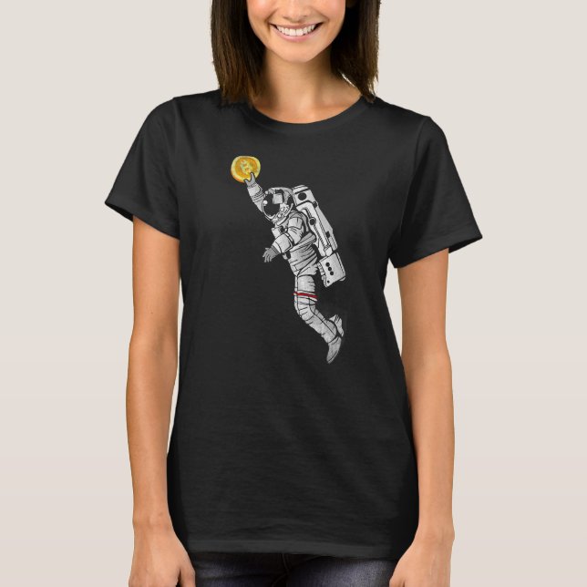 Astronaut Space B Bitcoin Crypto 1 T-Shirt (Front)