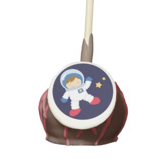 Astronaut Space Birthday Party Cake Pops