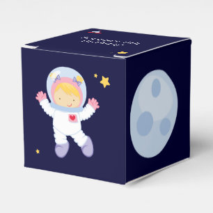 Astronaut Space Birthday Party Personalized Favor Boxes