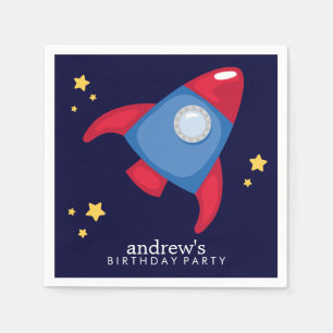 Astronaut Space Birthday Party Personalized Napkins