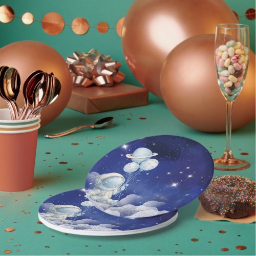 Astronaut Space Birthday Party Plate