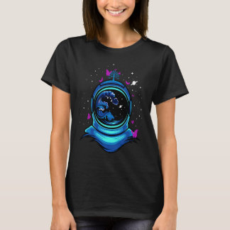 Astronaut Space Butterflies Astronauts Helmet Cos T-Shirt