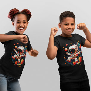 Astronaut Space Cartoon  Tri-Blend Shirt