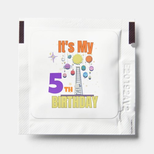 Astronaut Space Cosmic Stellar Birthday Boy Hand Sanitizer Packet