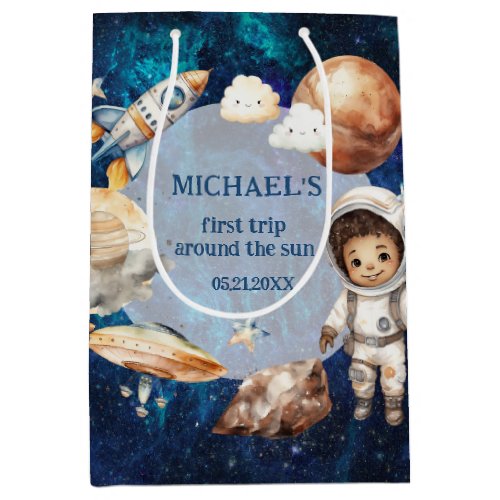 Astronaut Space First Trip Around The Sun Gift Bag