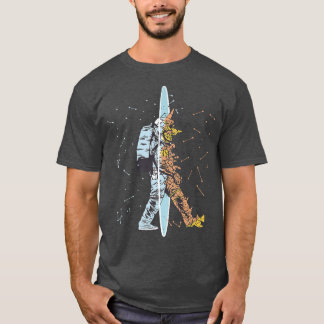 Astronaut Space floating Moon Mars Planets Premium T-Shirt