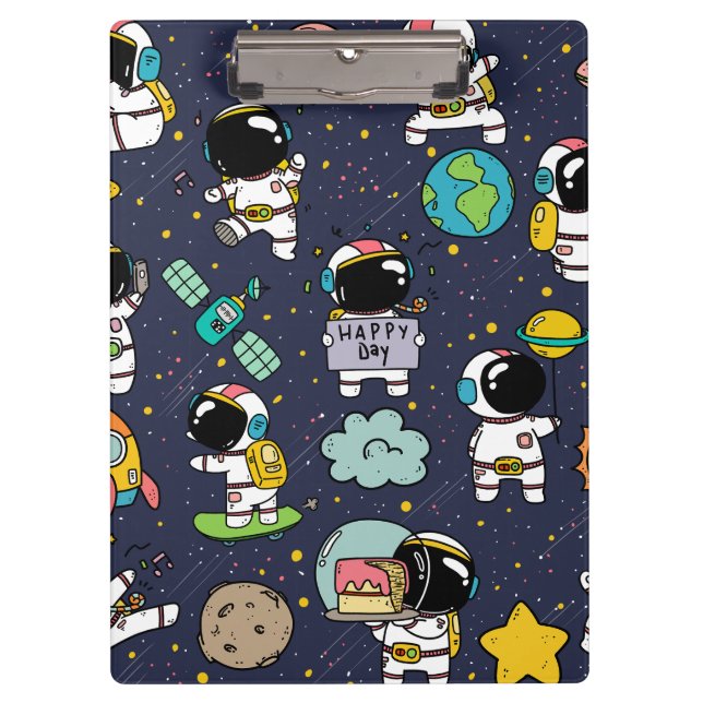 Astronaut Space Galaxy Clipboard (Front)