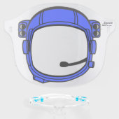 Astronaut Space Helmet Blue Face Shield (Front w/Glasses)