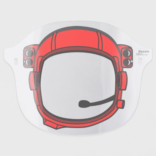 Astronaut Space Helmet Face Shield (Front Flat)