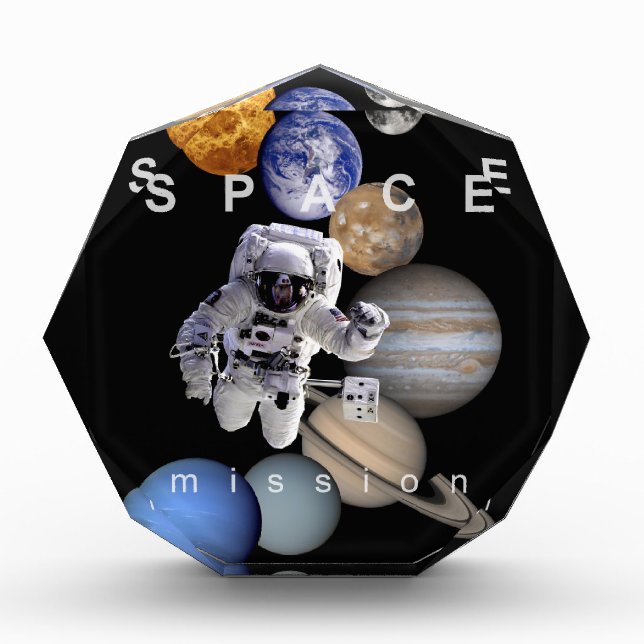 astronaut space mission solar system planets award (Front)