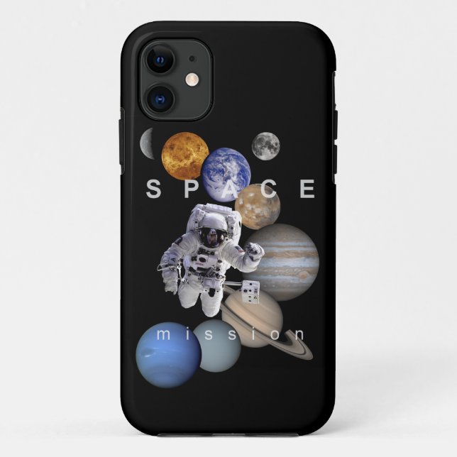 astronaut space mission solar system planets Case-Mate iPhone case (Back)
