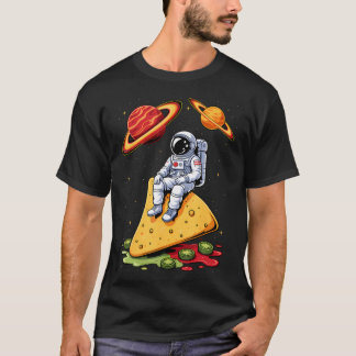 Astronaut Space Nachos Planet Stars Galaxy Cinco T-Shirt