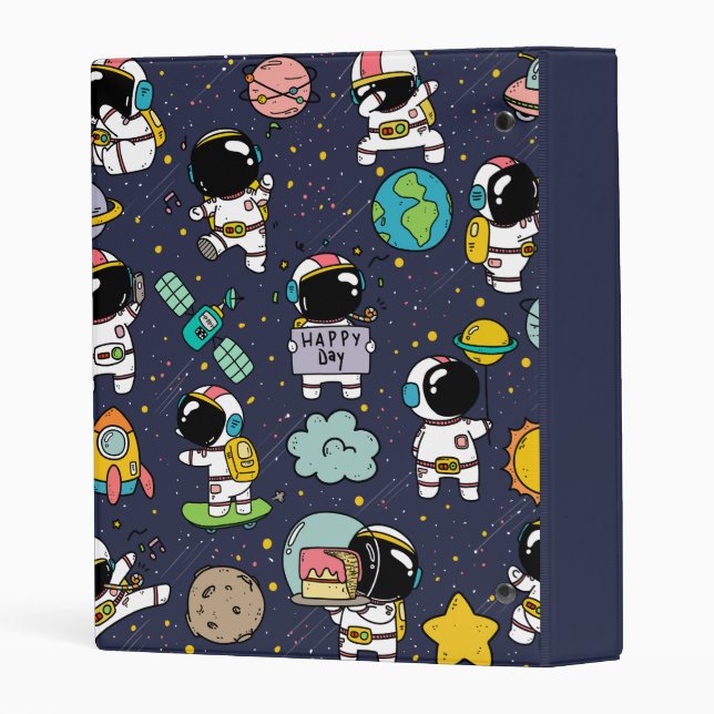 Astronaut Space Party Mini Binder (Back/Spine)