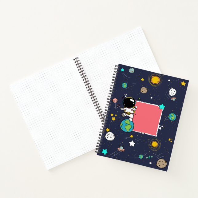 Astronaut Space Party Notebook (Inside)