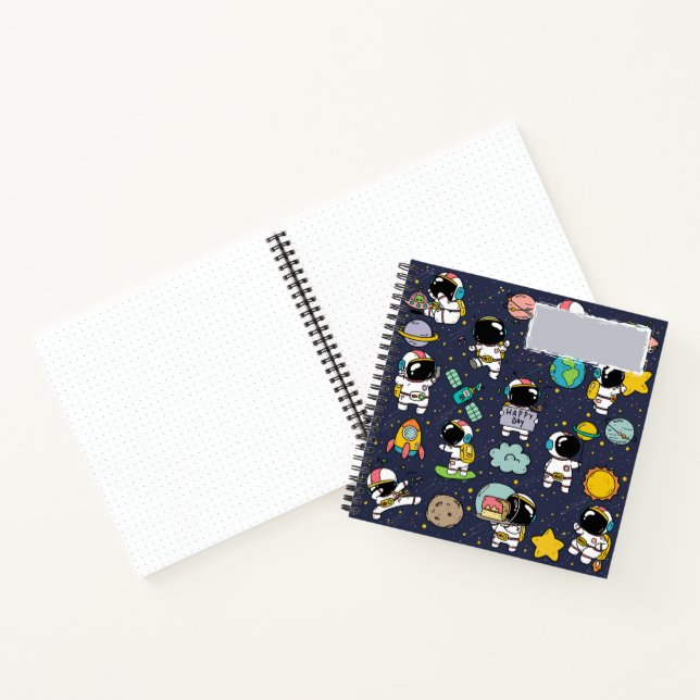 Astronaut Space Party Notebook (Inside)
