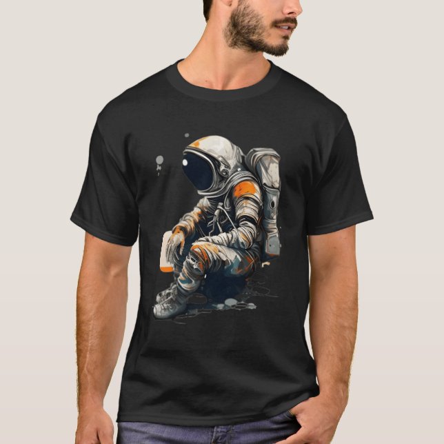 Astronaut Space Science Scientists T-Shirt (Front)
