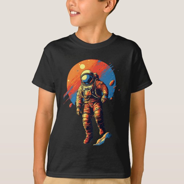 Astronaut Space Shirt for Kids (Front)