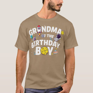 Astronaut Space Theme Party Grandma Of The Birthda T-Shirt