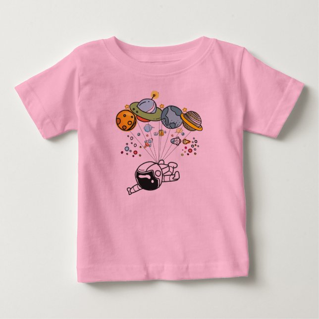 Astronaut Space Travel T Shirt - NASA UFO Tee (Front)