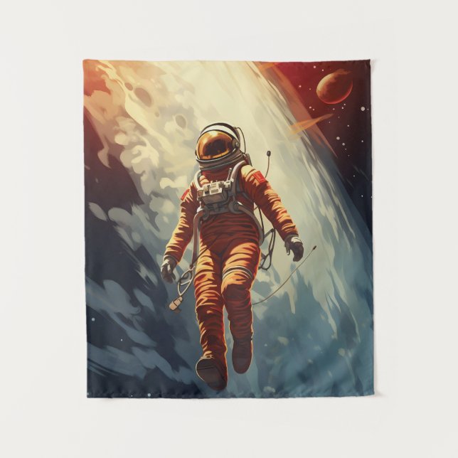 Astronaut Space Travel Tapestry (Front)