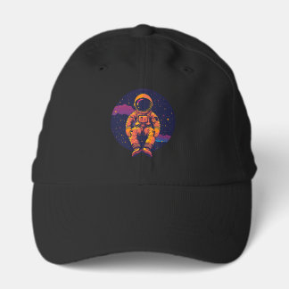 Astronaut Space Trucker Hat – Retro Cosmic Graphic