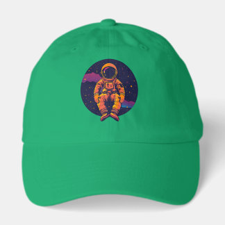 Astronaut Space Trucker Hat – Retro Cosmic Graphic