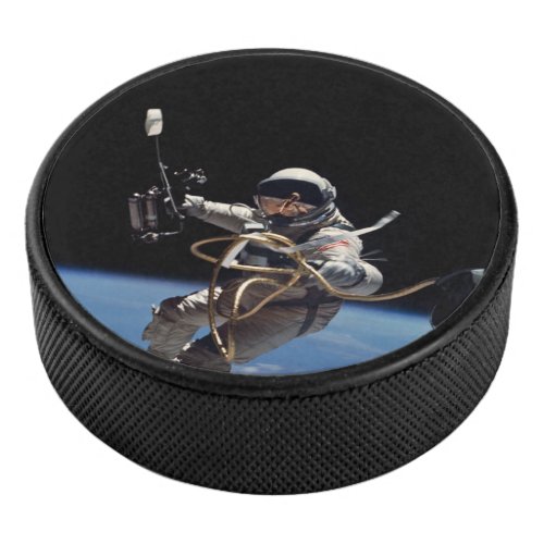 Astronaut Space Walk Hockey Puck