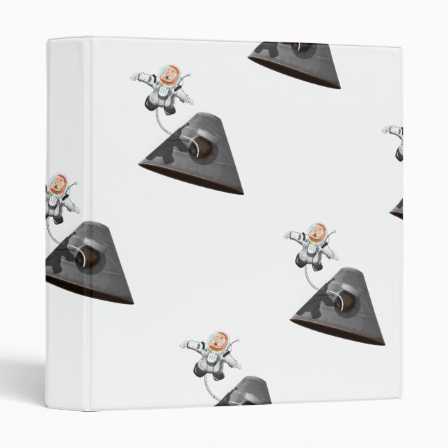 Astronaut Space Walk outside capsule Binder (Front/Spine)
