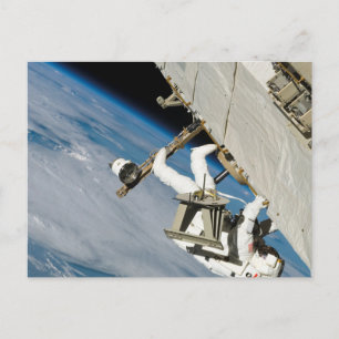 Astronaut Space Walk Postcard