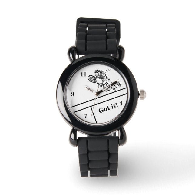 Astronaut Spaceman Tennis Player Wrist Watch (Front)