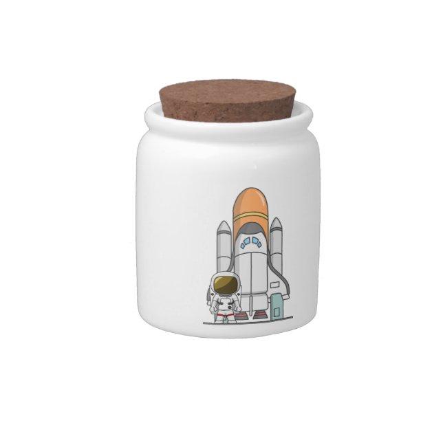 Astronaut & Spaceship Candy Jar (Right)