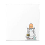 Astronaut &amp; Spaceship Notepad