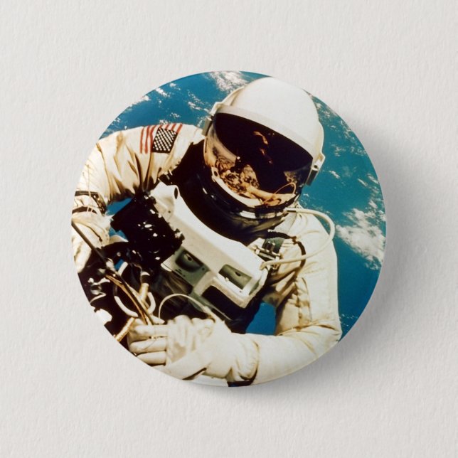 Astronaut Spacewalk Button (Front)