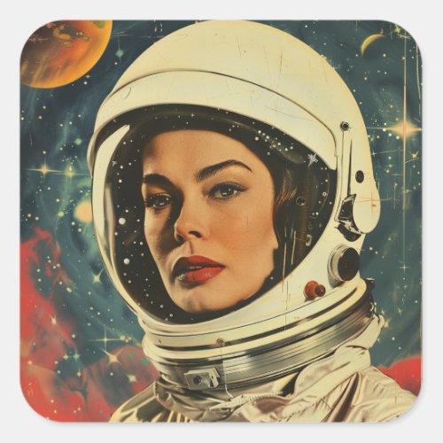 Astronaut  square sticker