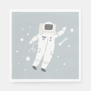 Astronaut & Stars Space Birthday Party Napkins