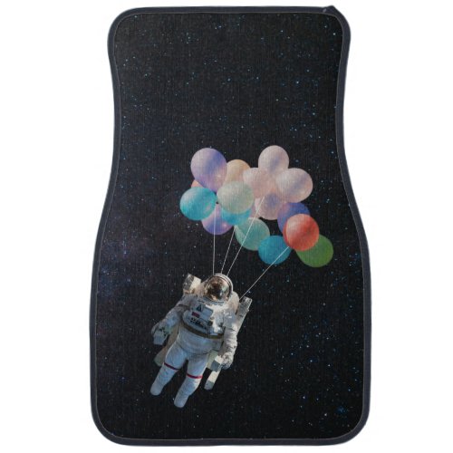 Astronaut Stars  Space Colorful Balloons Car Floor Mat