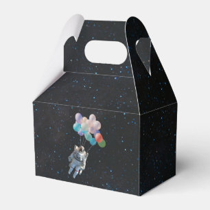 Astronaut Stars & Space Colorful Balloons Favor Boxes