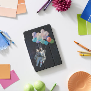 Astronaut Stars & Space Colorful Balloons iPad Mini Cover