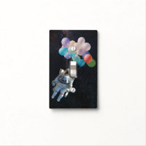 Astronaut Stars & Space Colorful Balloons Light Switch Cover