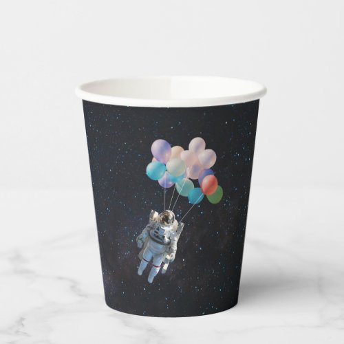 Astronaut Stars  Space Colorful Balloons Paper Cups