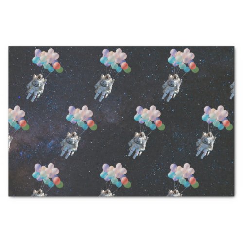 Astronaut Stars  Space Colorful Balloons Tissue Paper