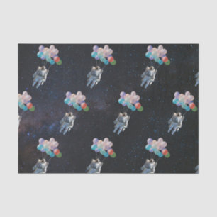 Astronaut Stars & Space Colorful Balloons Tissue Paper
