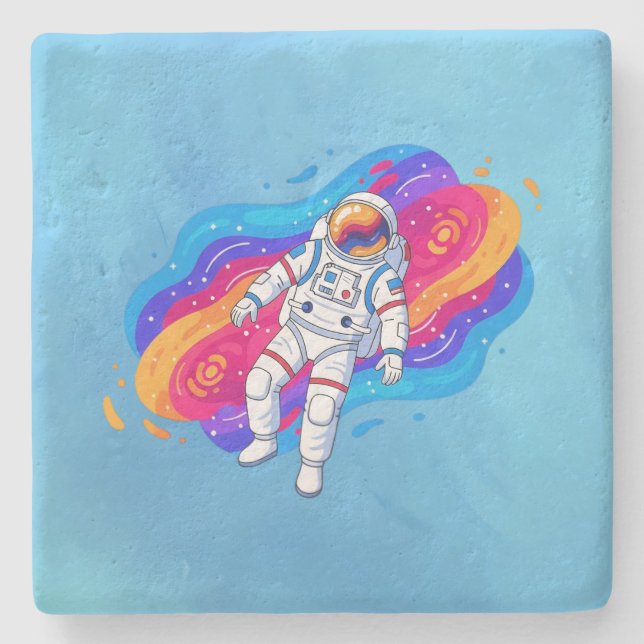 Astronaut Stone Coaster (Front)